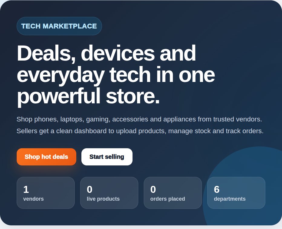 TradeOverload tech marketplace homepage